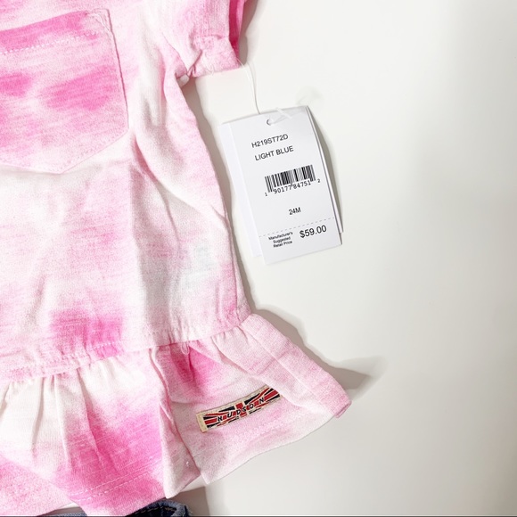 HUDSON JEANS TIE DYE JERSEY & SHORTS SET - Picture 5 of 8